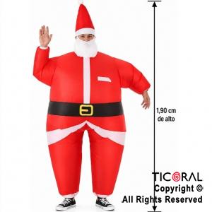 DISFRAZ INFLABLE PAPA NOEL 1,90 MT